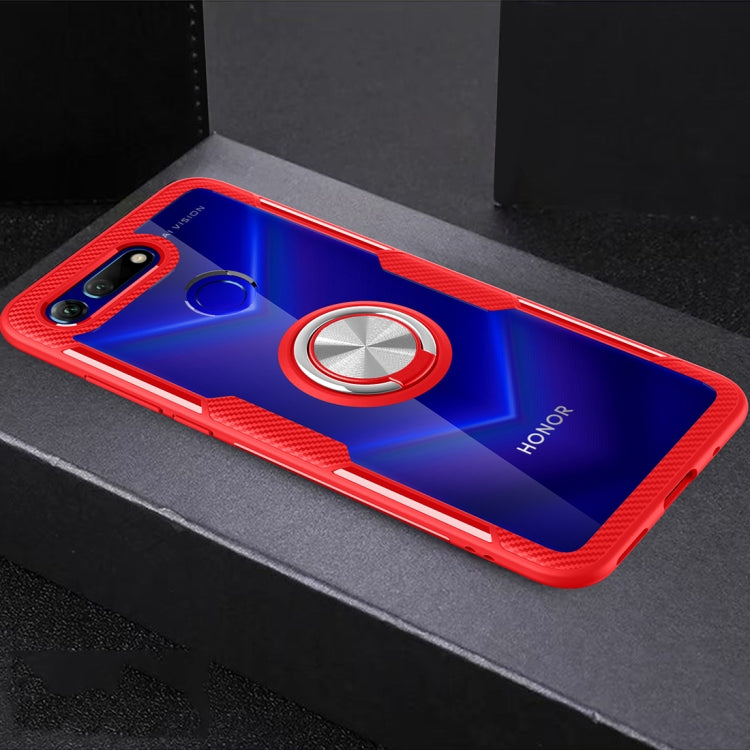 Scratchproof TPU + Acrylic Ring Bracket Protective Case For Huawei Honor View 20