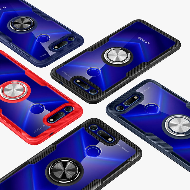 Scratchproof TPU + Acrylic Ring Bracket Protective Case For Huawei Honor View 20