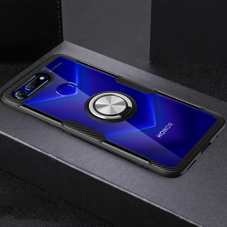Scratchproof TPU + Acrylic Ring Bracket Protective Case For Huawei Honor View 20