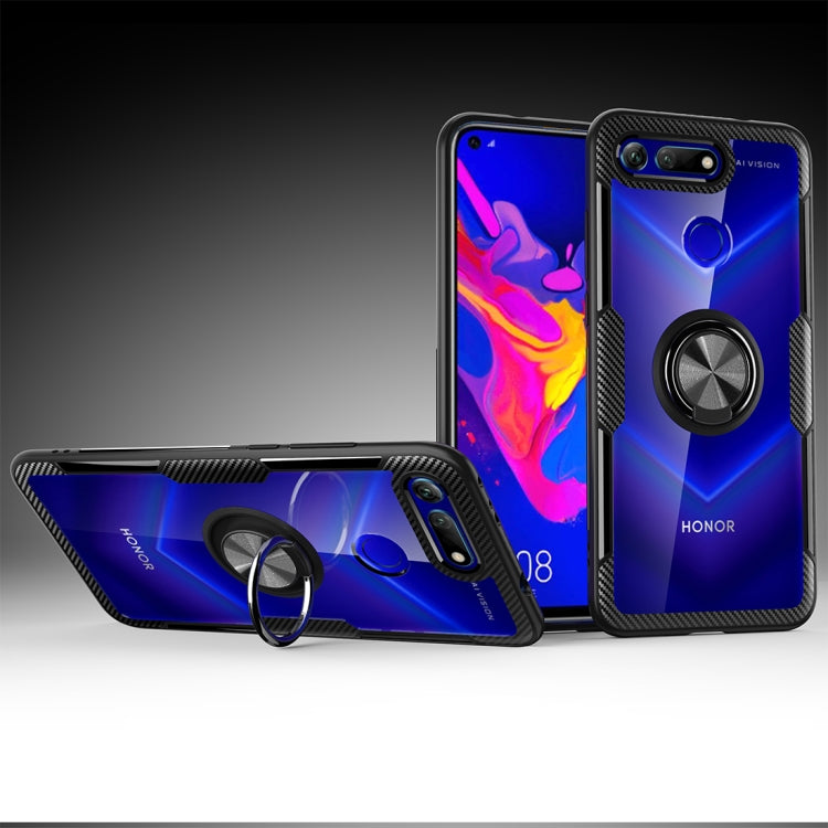 Scratchproof TPU + Acrylic Ring Bracket Protective Case For Huawei Honor View 20