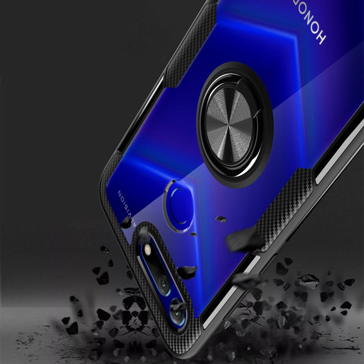 Scratchproof TPU + Acrylic Ring Bracket Protective Case For Huawei Honor View 20