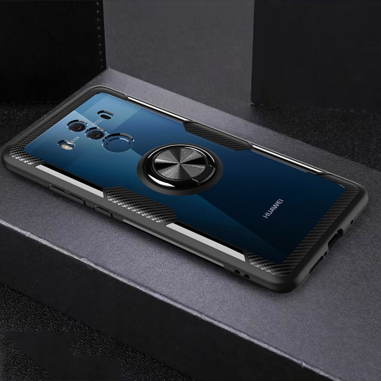 Scratchproof TPU + Acrylic Ring Bracket Protective Case For Huawei Mate 10 Pro