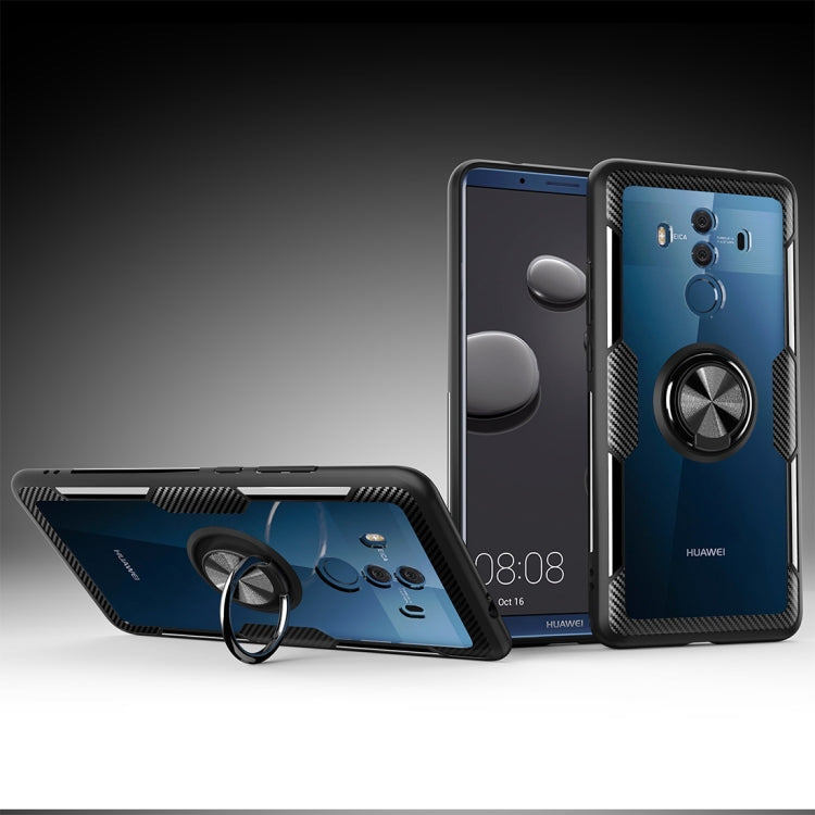 Scratchproof TPU + Acrylic Ring Bracket Protective Case For Huawei Mate 10 Pro