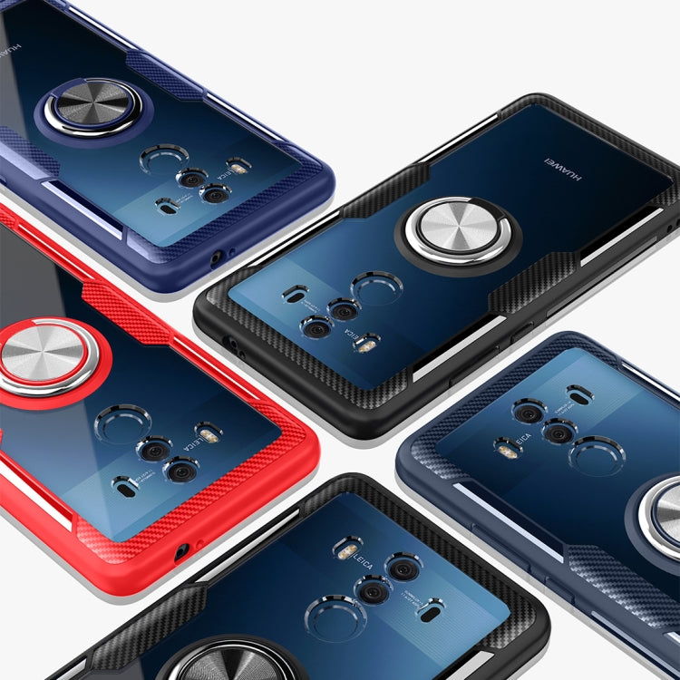 Scratchproof TPU + Acrylic Ring Bracket Protective Case For Huawei Mate 10 Pro