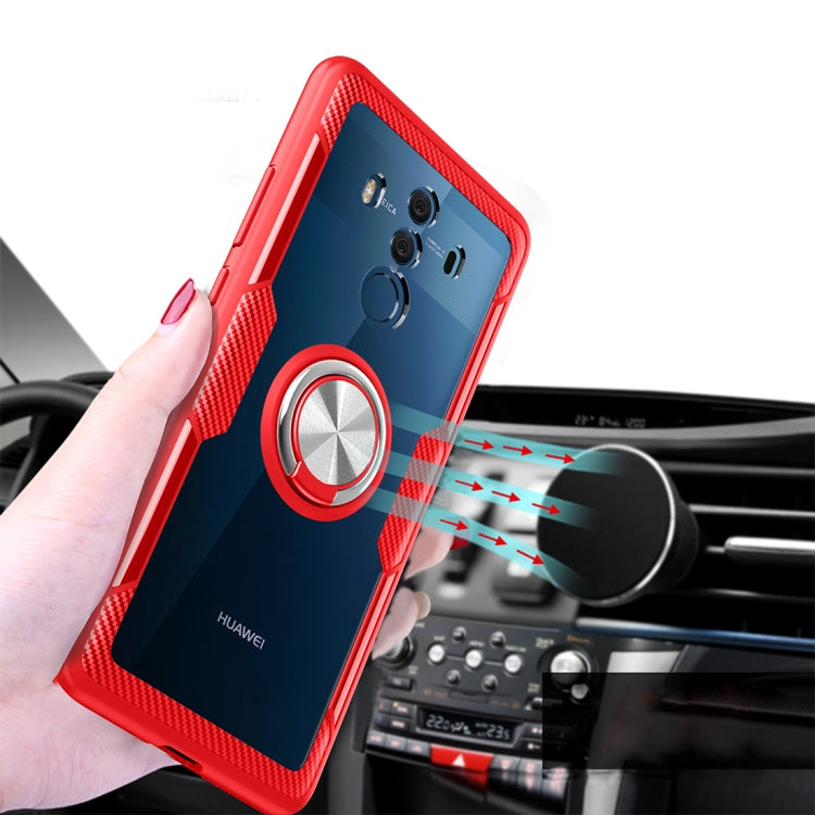 Scratchproof TPU + Acrylic Ring Bracket Protective Case For Huawei Mate 10 Pro