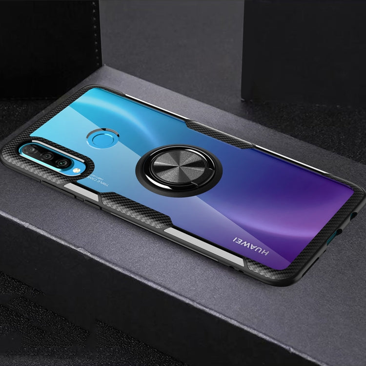 Scratchproof TPU + Acrylic Ring Bracket Protective Case For Huawei Nova 4e