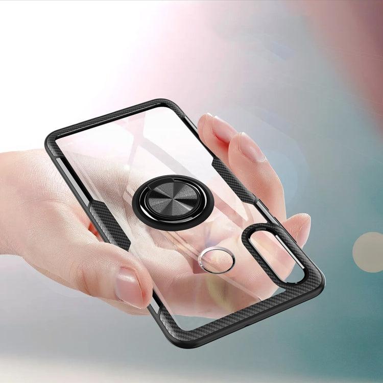 Scratchproof TPU + Acrylic Ring Bracket Protective Case For Huawei Nova 4e