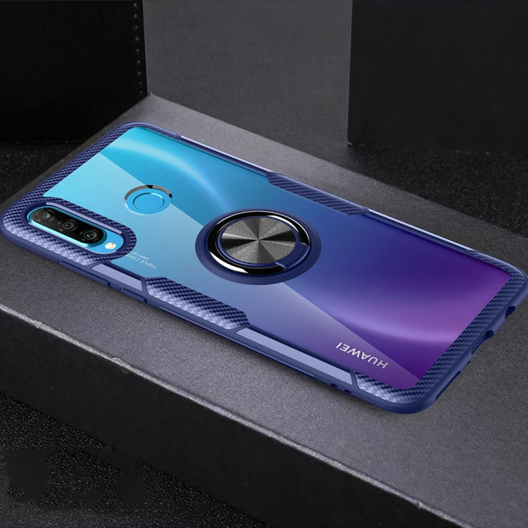 Scratchproof TPU + Acrylic Ring Bracket Protective Case For Huawei Nova 4e