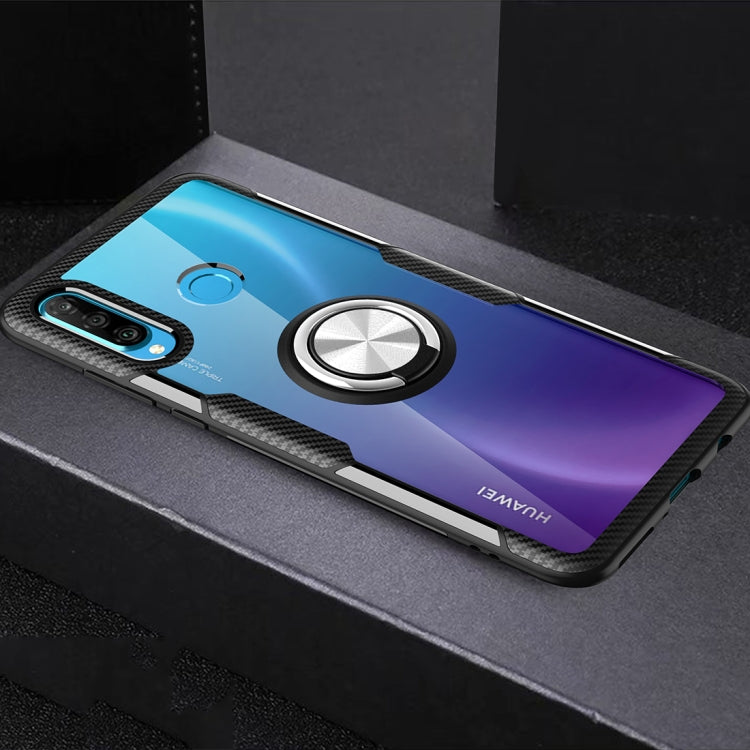 Scratchproof TPU + Acrylic Ring Bracket Protective Case For Huawei Nova 4e