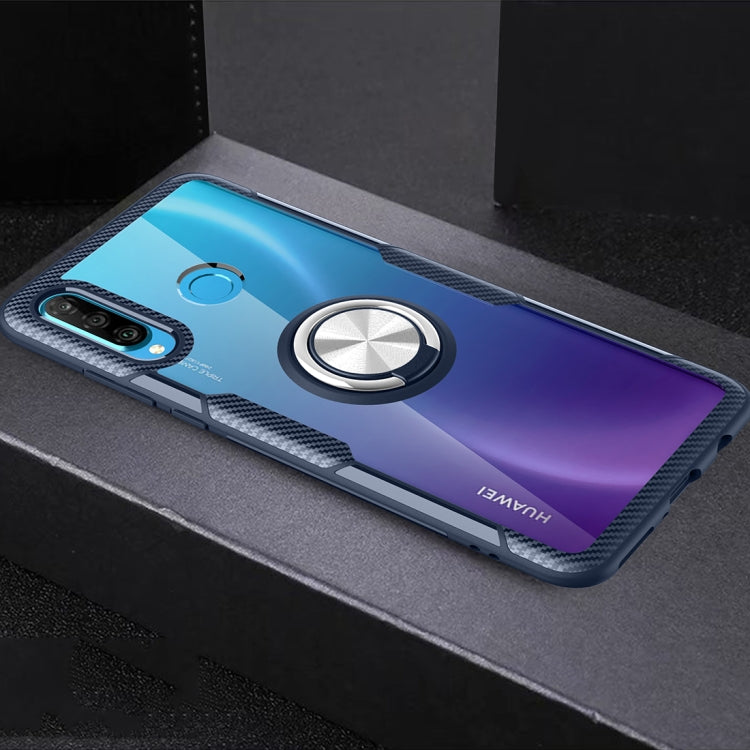Scratchproof TPU + Acrylic Ring Bracket Protective Case For Huawei Nova 4e