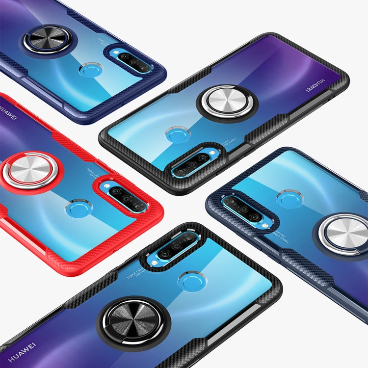 Scratchproof TPU + Acrylic Ring Bracket Protective Case For Huawei Nova 4e