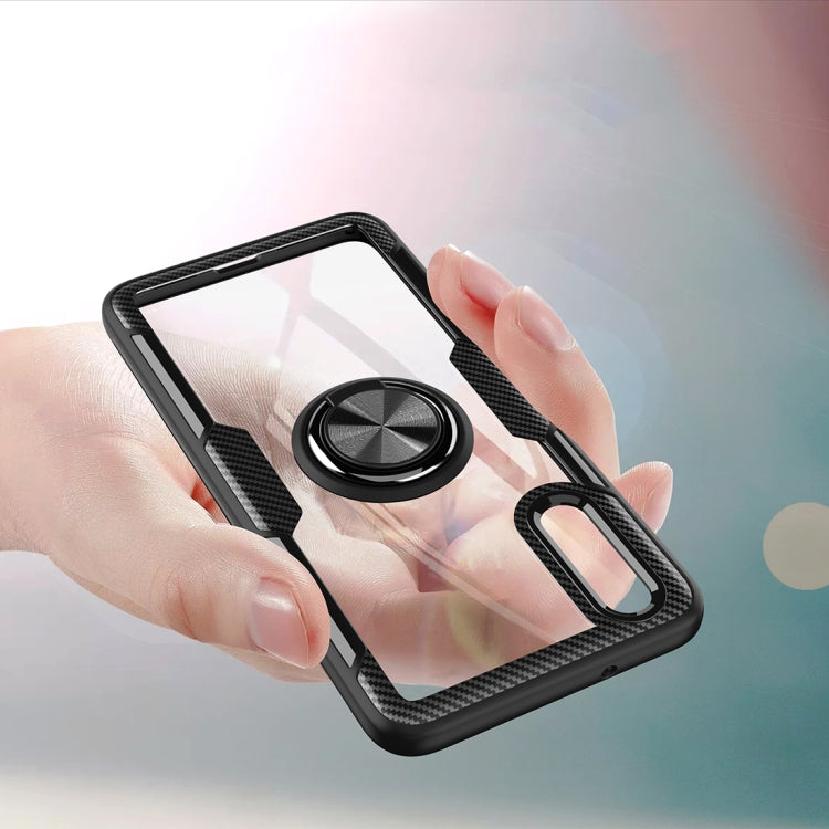 Scratchproof TPU + Acrylic Ring Bracket Protective Case For Huawei P20