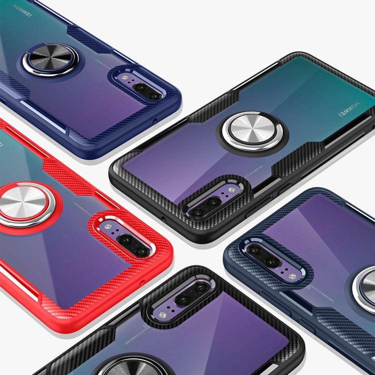 Scratchproof TPU + Acrylic Ring Bracket Protective Case For Huawei P20