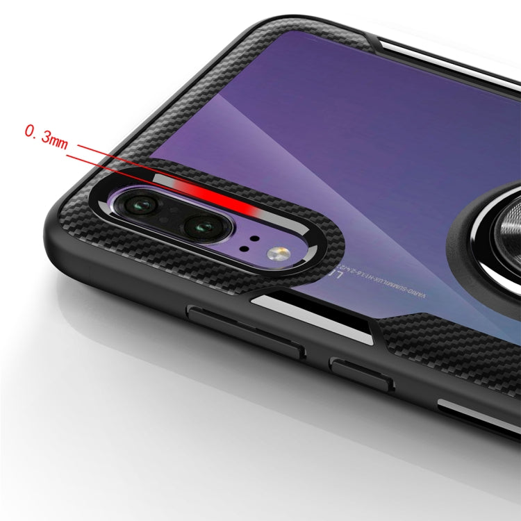 Scratchproof TPU + Acrylic Ring Bracket Protective Case For Huawei P20