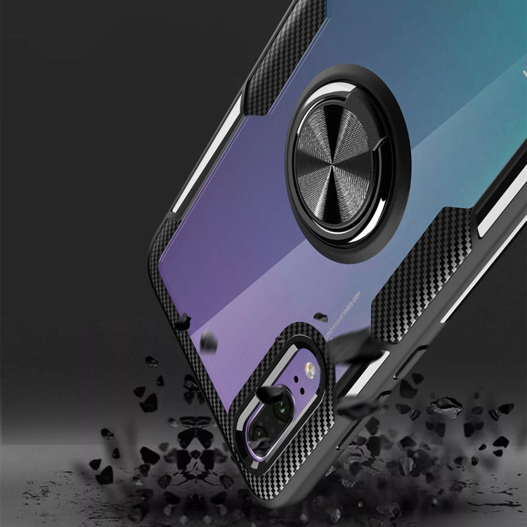 Scratchproof TPU + Acrylic Ring Bracket Protective Case For Huawei P20