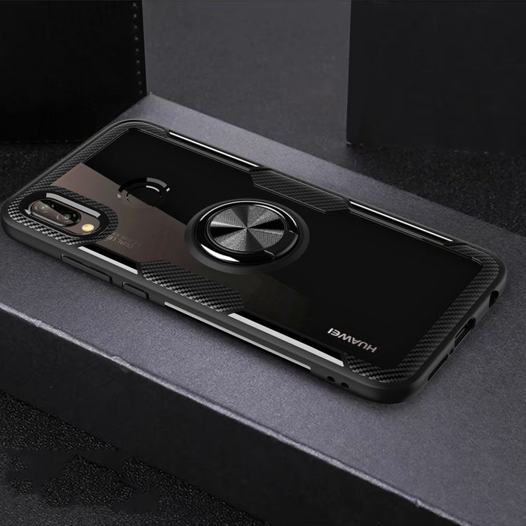 Scratchproof TPU + Acrylic Ring Bracket Protective Case For Huawei P20 Lite