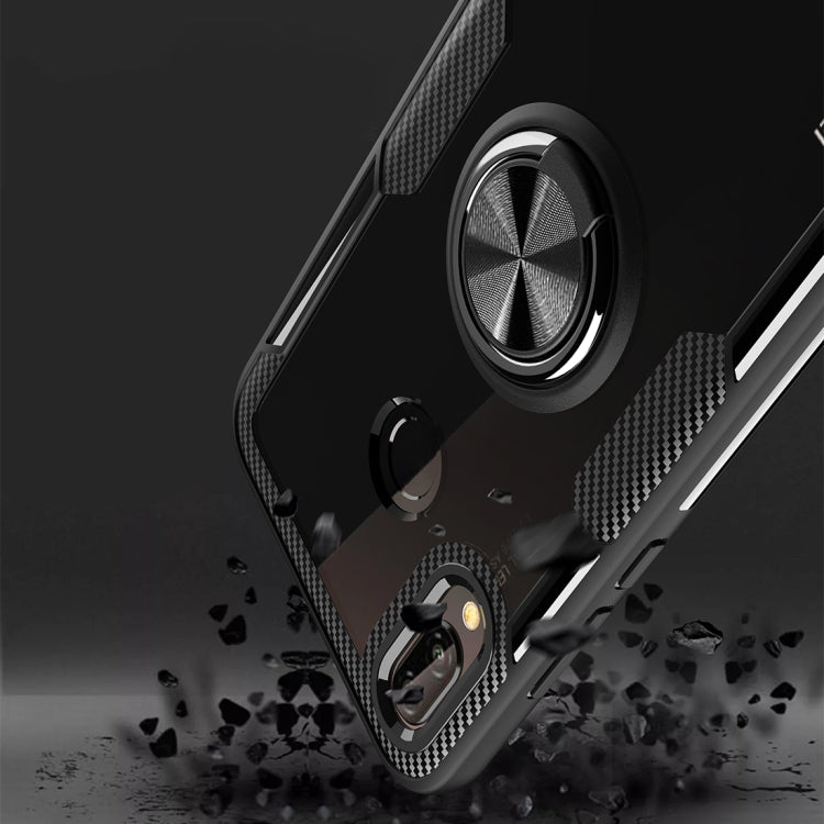 Scratchproof TPU + Acrylic Ring Bracket Protective Case For Huawei P20 Lite