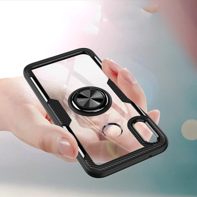 Scratchproof TPU + Acrylic Ring Bracket Protective Case For Huawei P20 Lite