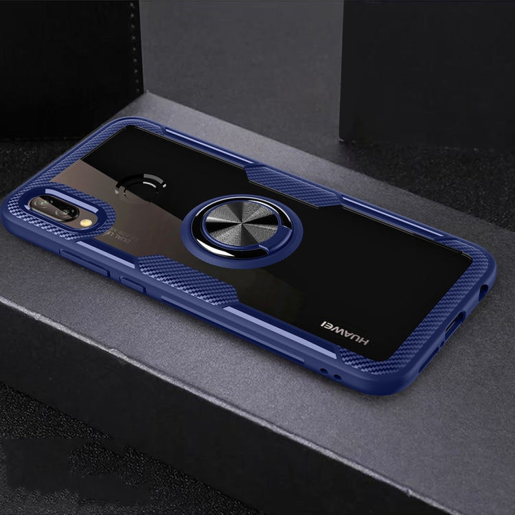 Scratchproof TPU + Acrylic Ring Bracket Protective Case For Huawei P20 Lite
