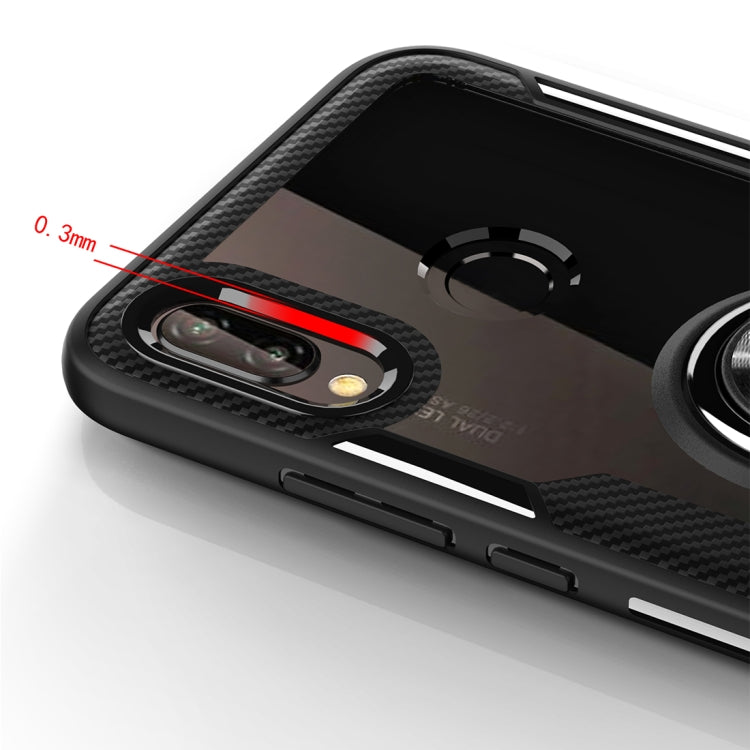 Scratchproof TPU + Acrylic Ring Bracket Protective Case For Huawei P20 Lite