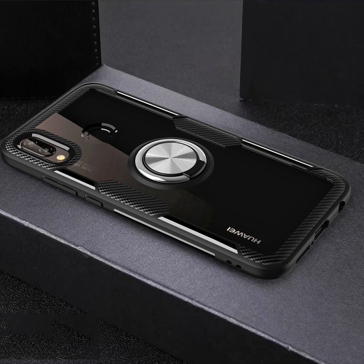 Scratchproof TPU + Acrylic Ring Bracket Protective Case For Huawei P20 Lite