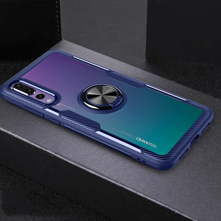 Scratchproof TPU + Acrylic Ring Bracket Protective Case For Huawei P20 Pro