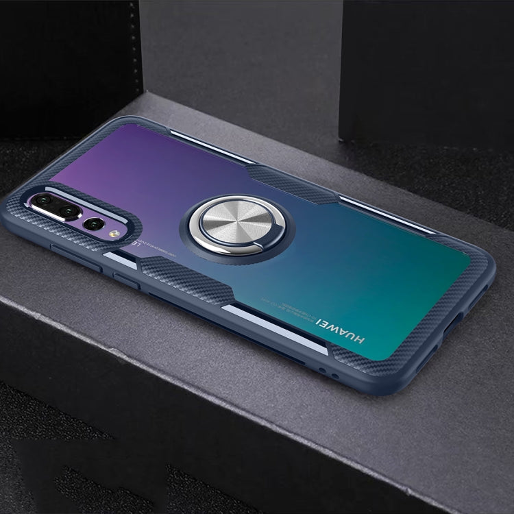 Scratchproof TPU + Acrylic Ring Bracket Protective Case For Huawei P20 Pro