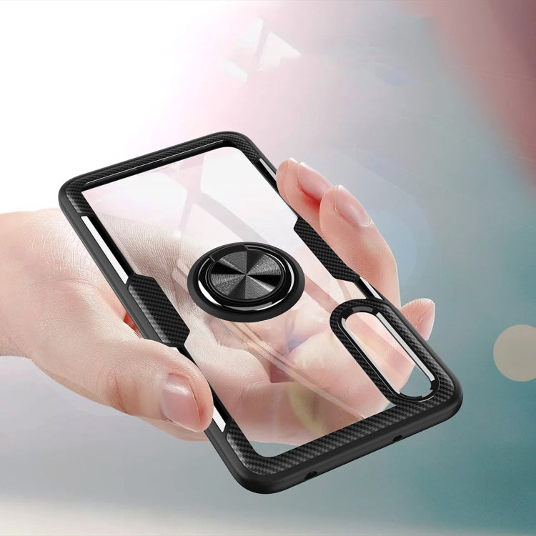 Scratchproof TPU + Acrylic Ring Bracket Protective Case For Huawei P20 Pro