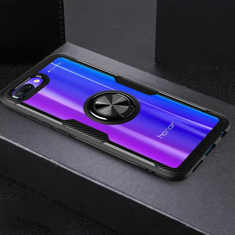 Scratchproof TPU + Acrylic Ring Bracket Protective Case For Huawei Honor 10