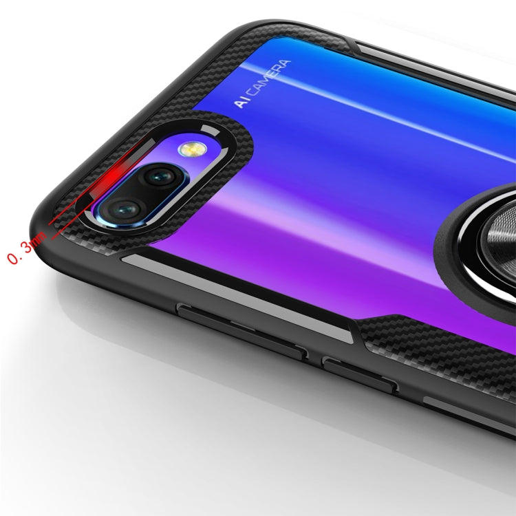 Scratchproof TPU + Acrylic Ring Bracket Protective Case For Huawei Honor 10