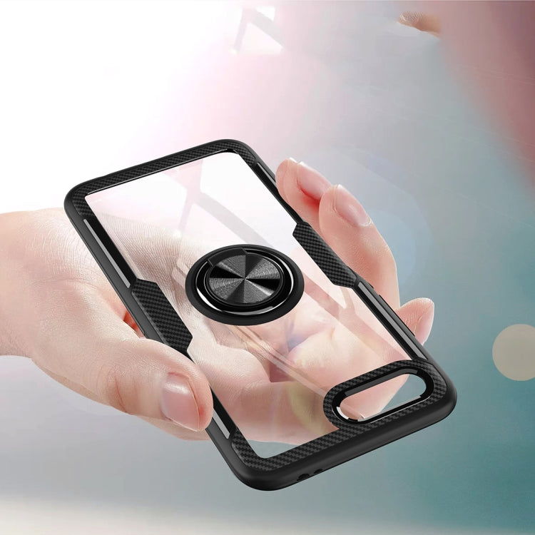Scratchproof TPU + Acrylic Ring Bracket Protective Case For Huawei Honor 10