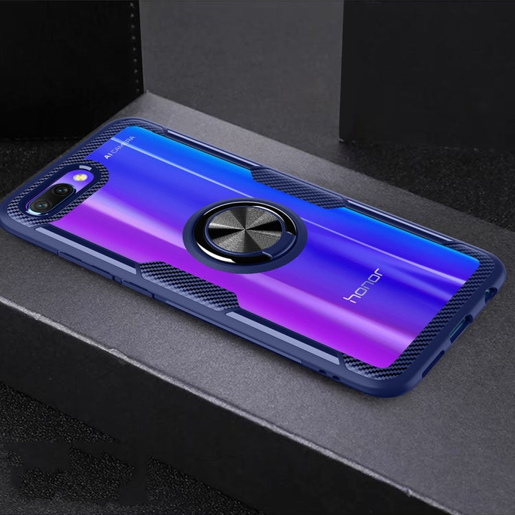 Scratchproof TPU + Acrylic Ring Bracket Protective Case For Huawei Honor 10