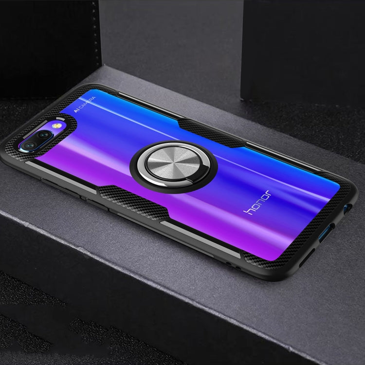 Scratchproof TPU + Acrylic Ring Bracket Protective Case For Huawei Honor 10