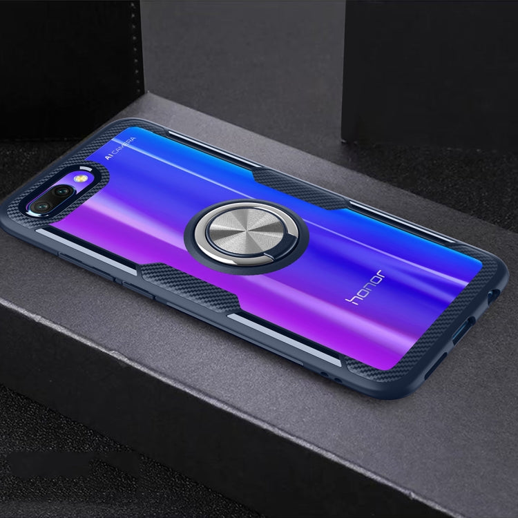 Scratchproof TPU + Acrylic Ring Bracket Protective Case For Huawei Honor 10