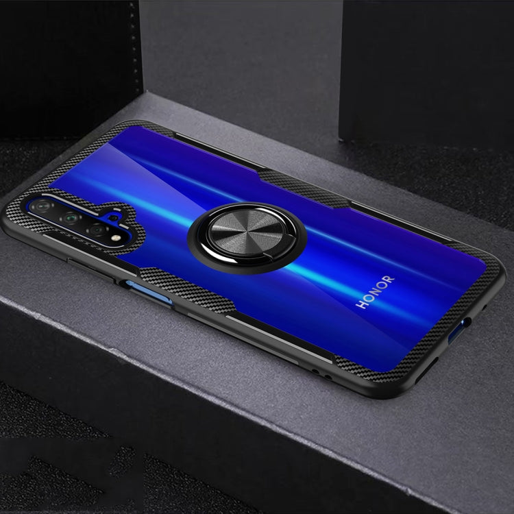 Scratchproof TPU + Acrylic Ring Bracket Protective Case For Huawei Honor 20