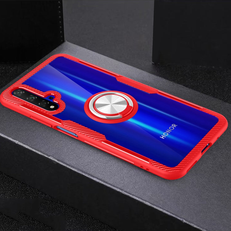 Scratchproof TPU + Acrylic Ring Bracket Protective Case For Huawei Honor 20