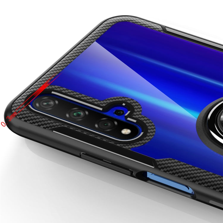 Scratchproof TPU + Acrylic Ring Bracket Protective Case For Huawei Honor 20