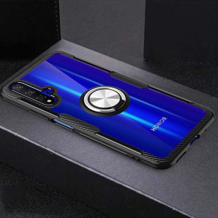 Scratchproof TPU + Acrylic Ring Bracket Protective Case For Huawei Honor 20