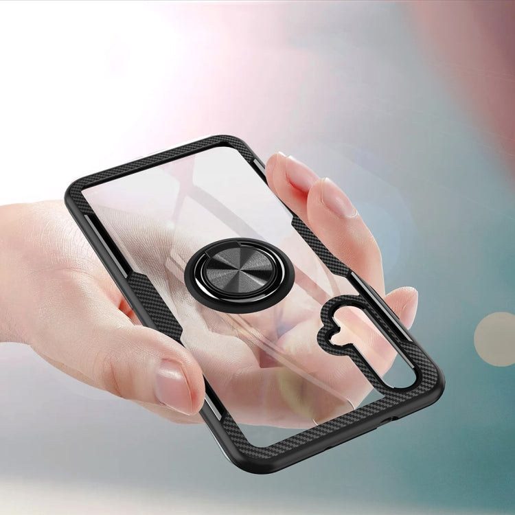 Scratchproof TPU + Acrylic Ring Bracket Protective Case For Huawei Honor 20