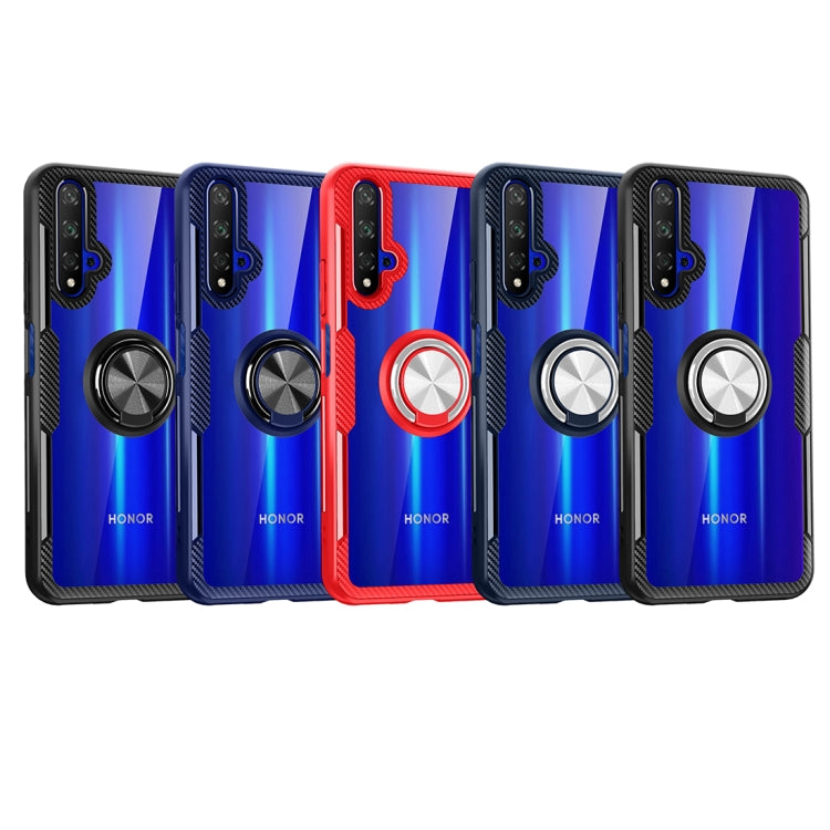 Scratchproof TPU + Acrylic Ring Bracket Protective Case For Huawei Honor 20