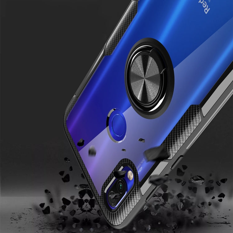 Scratchproof TPU + Acrylic Ring Bracket Protective Case For Xiaomi Redmi 7