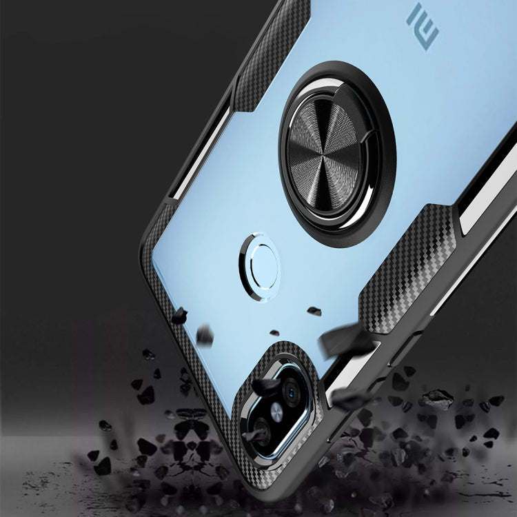 Scratchproof TPU + Acrylic Ring Bracket Protective Case For Xiaomi Redmi Note 5