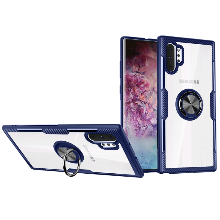 Scratchproof TPU + Acrylic Ring Bracket Protective Case For Galaxy Note 10+