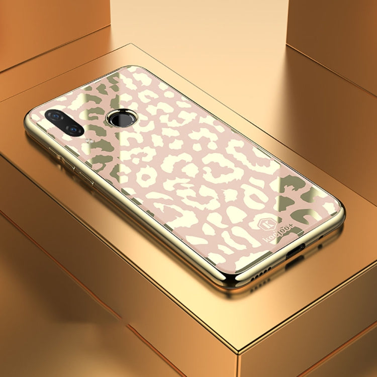Leopard Pattern Electroplating Soft Frame Plexiglass Mirror Protective Case For Huawei P20 Lite / nova 3e