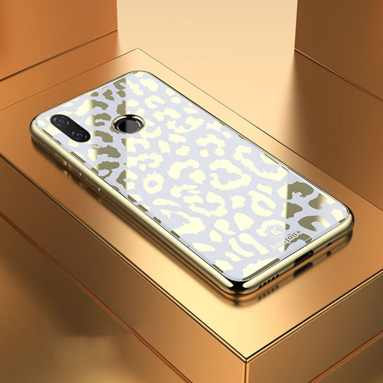 Leopard Pattern Electroplating Soft Frame Plexiglass Mirror Protective Case For Huawei nova 3i