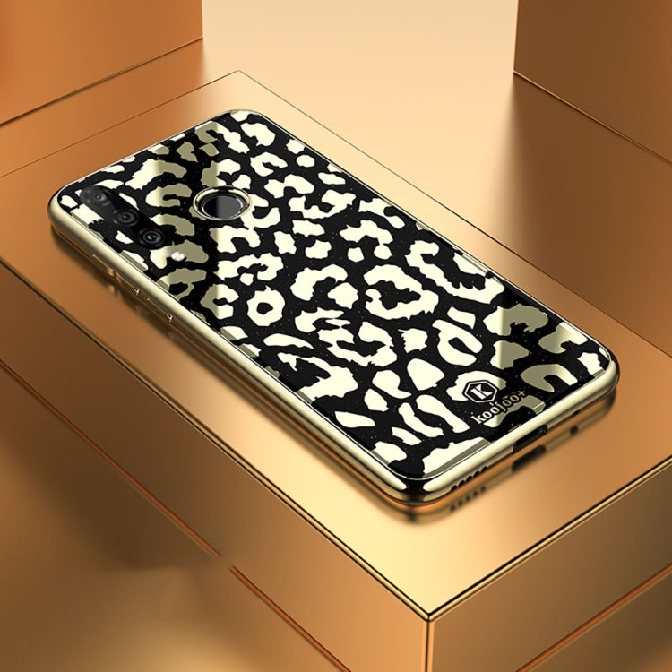 Leopard Pattern Electroplating Soft Frame Plexiglass Mirror Protective Case For  Huawei nova 4e