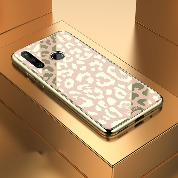 Leopard Pattern Electroplating Soft Frame Plexiglass Mirror Protective Case For  Huawei nova 4e