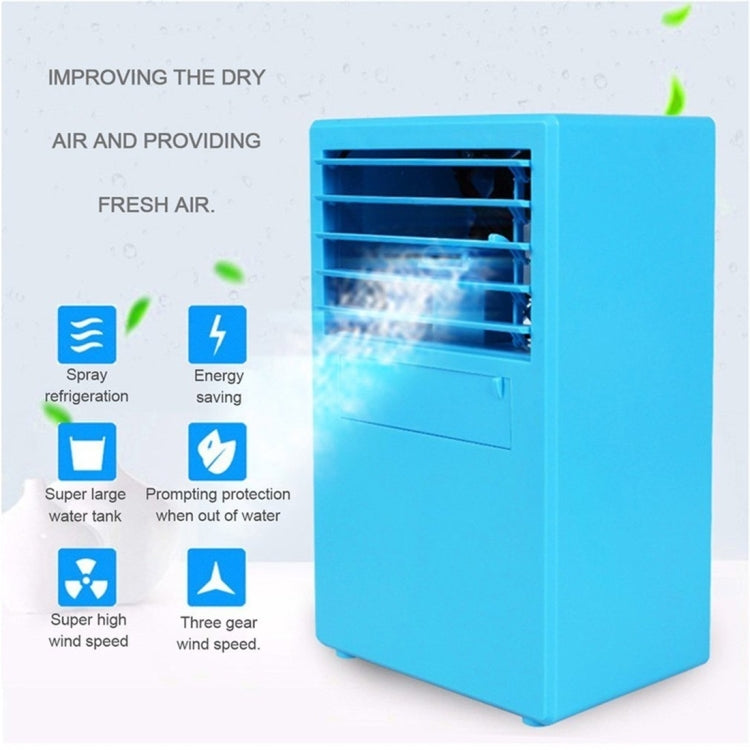 Multi-function Mute Spray Humidification Refrigeration Desktop Electric Fan, Support 3 Speed Control, US Plug
