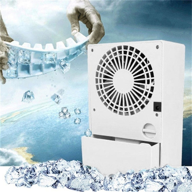 Multi-function Mute Spray Humidification Refrigeration Desktop Electric Fan, Support 3 Speed Control, EU Plug