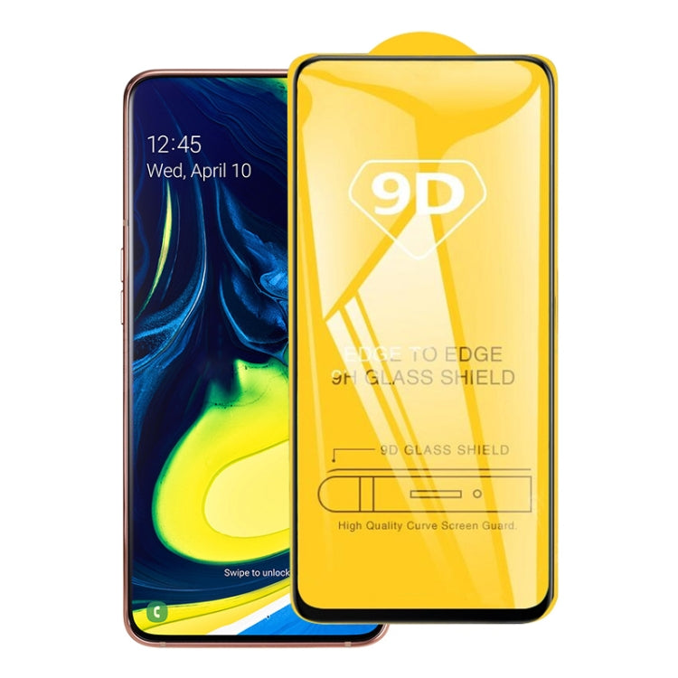 9D Full Glue Full Screen Tempered Glass Film For Galaxy A90 & A80